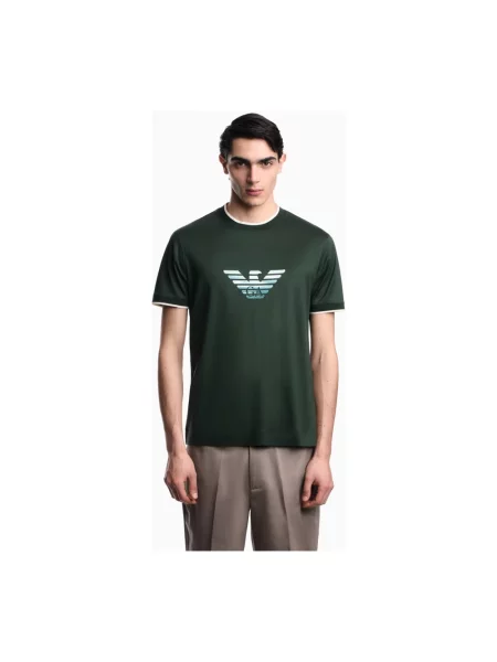 Koszulka Emporio Armani zielona