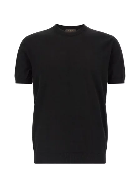 Pulover Zanone cu decolteu rotund negru
