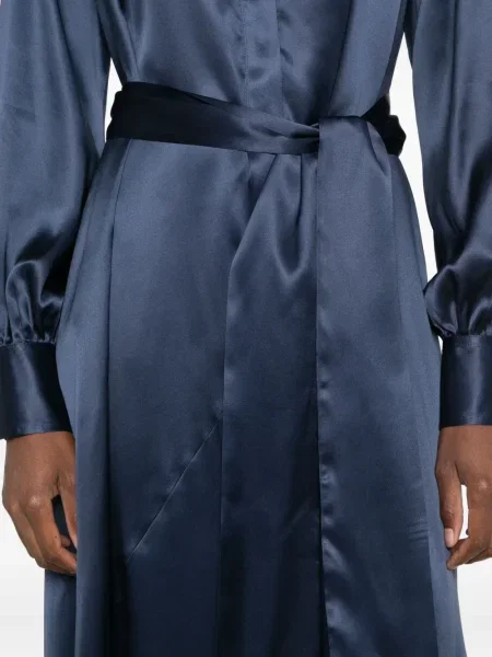 Rochie maxi Kiton de costum albastru