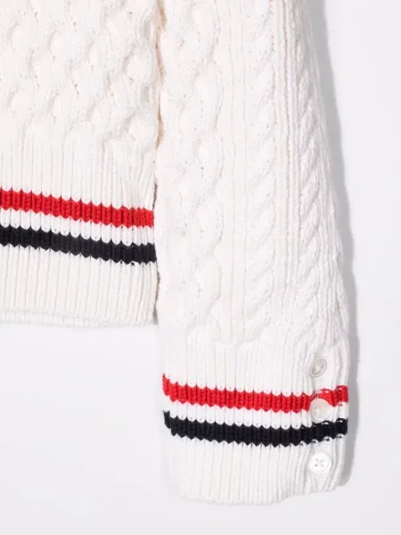 Sweter dziecięcy Thom Browne biały