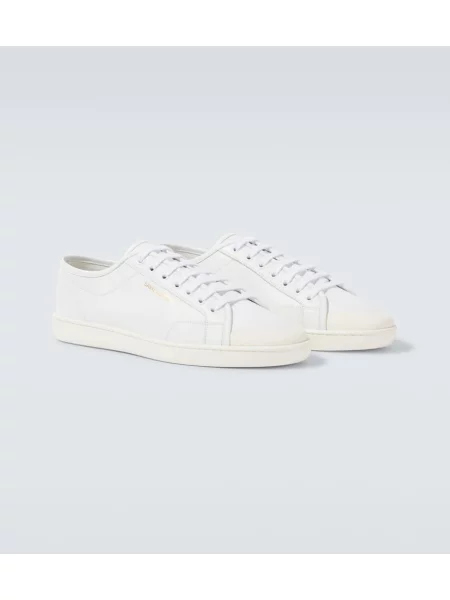 Sneakerși Saint Laurent din piele alb