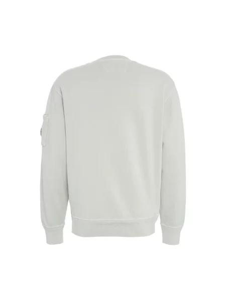 Lniana bluza C.p. Company z kołnierzem szara