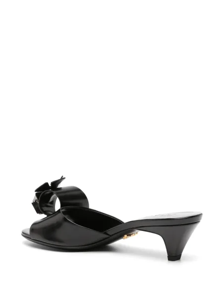 Sandale Prada cu model floral negru