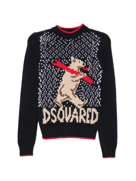 Pulover Dsquared2 tricotate albastru