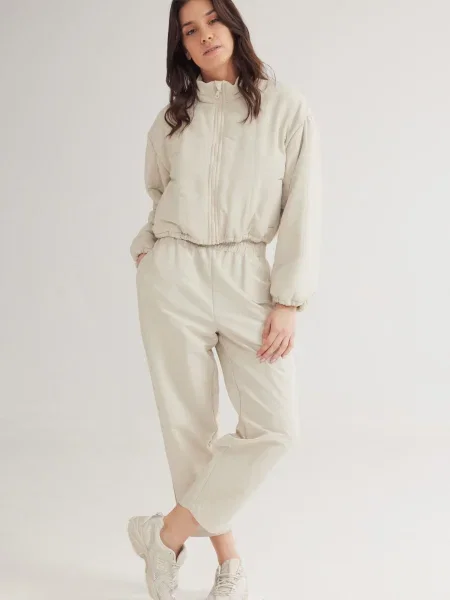 Pantaloni Brooklyn kitt alb