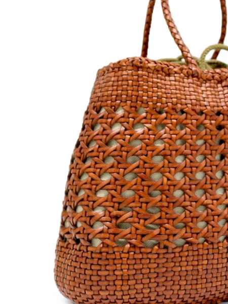 Geantă Donna Karan din piele maro