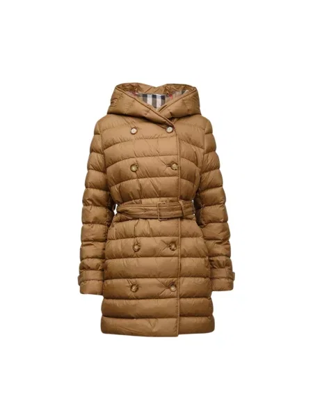 Kurtka puchowa Burberry brązowa
