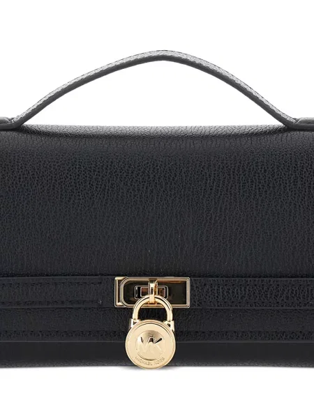 Duża kopertówka Michael Michael Kors koronkowa brązowa