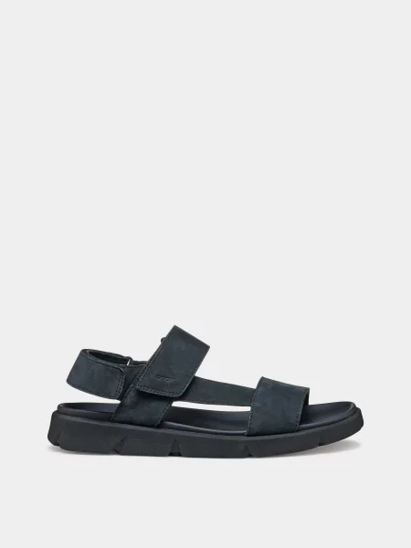 Нубукові Сандалії Geox темно-синій сині