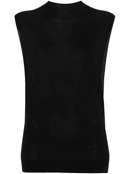 Top Sportmax de lână negru