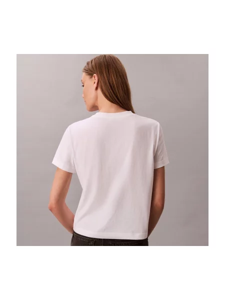 Calvin Klein Jeans Tricou lila alb