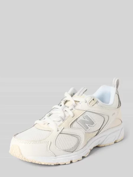 Sneakersy z wiązaniem model New Balance białe