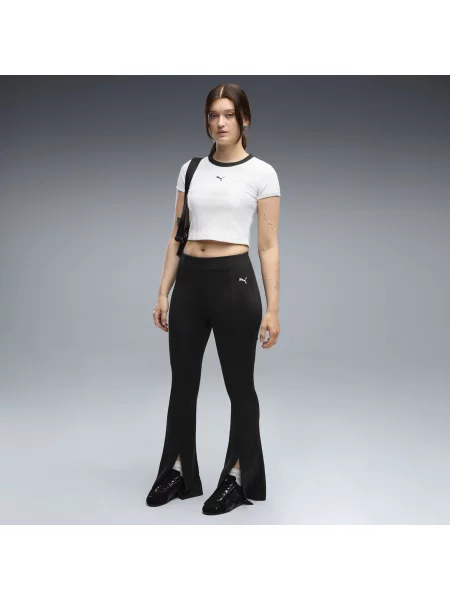 PUMA rozszerzane legginsy Essentials z zaszewkami Akcesoria S czarny