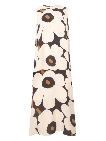 Marimekko Rochie de vară MIGOT UNIKKO bej deschis negru