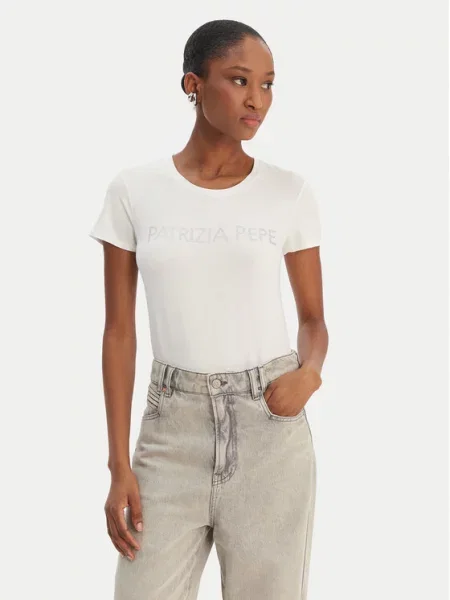Kratek majica Patrizia Pepe bela