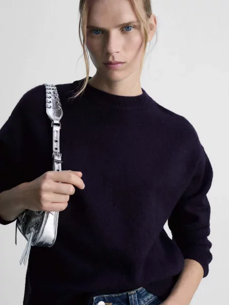 Джемпер MANGO темно-синій синій