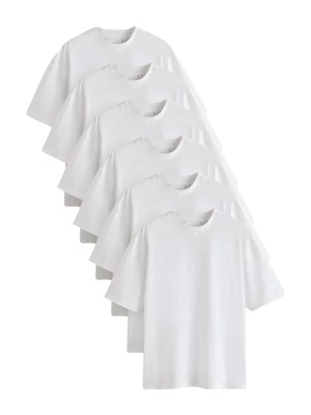 Next Tricou Essential' alb