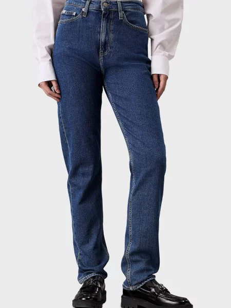 Прямі джинси Calvin Klein Jeans сині