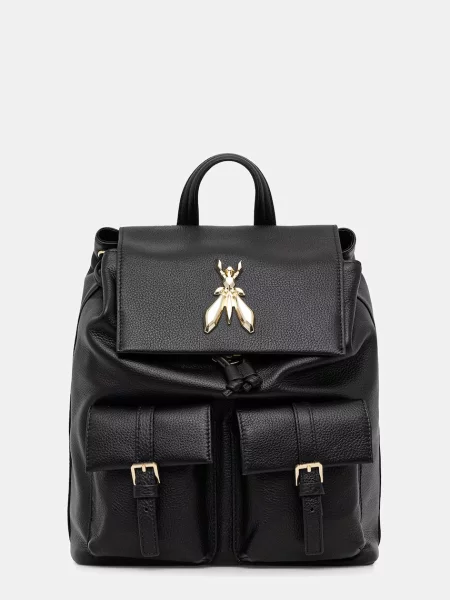 Patrizia Pepe nahrbtnik usnjeni črna