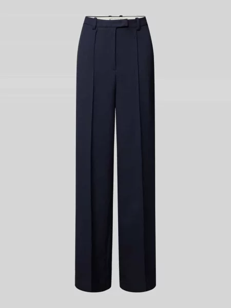 Tommy Hilfiger spodnie granatowy proste medium waist