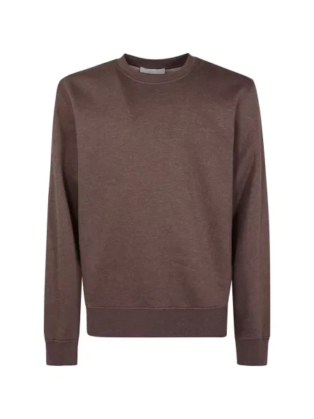 Hanorac crewneck Woc cu decolteu rotund maro