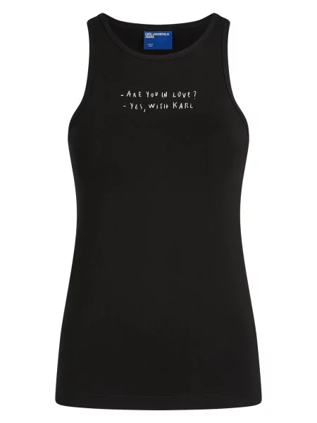 KARL LAGERFELD JEANS Top KLJ X Pietro Terzini Tanktop negru