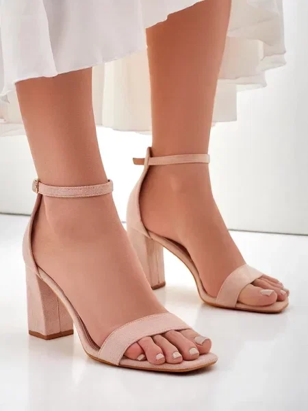 Sandali Resti iz semiša roza