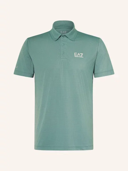 Emporio Armani Funkční Polokošile Regular Fit zelená béžová