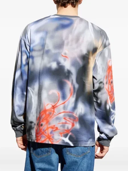 Tricou mânecă lungă Diesel gri