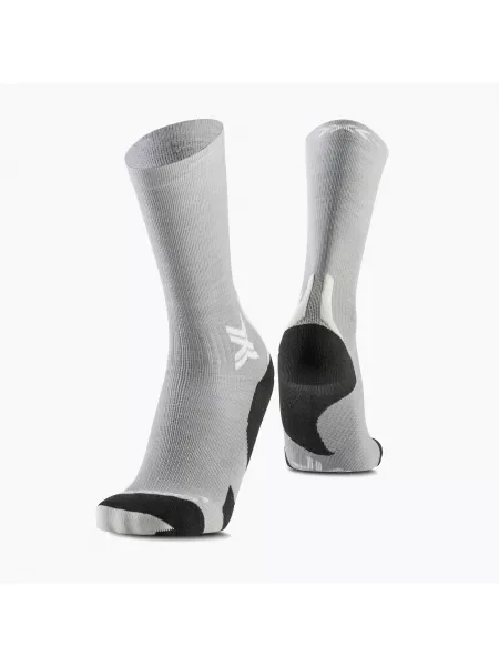 X-Socks Run Discover Merino Crew чорапи seal grey/light sand сиво