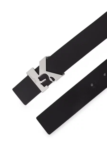 Curea Karl Lagerfeld Jeans cu autograf negru