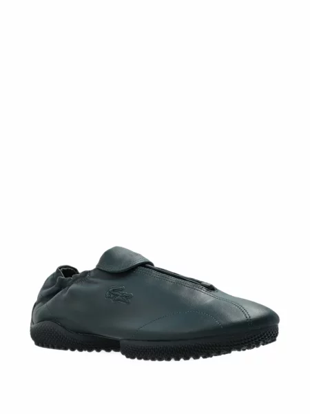 Sneakerși Lacoste din piele verde