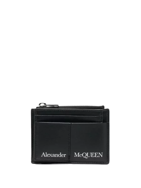 Portofel Alexander Mcqueen cu imagine negru
