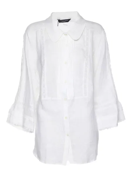 Bluză Marina Rinaldi cu broderie alb
