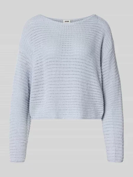 Sweter z obniżoną linią ramion model IMENIA' Drykorn niebieski