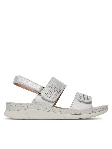 Босоножки Clara Barson серебряные