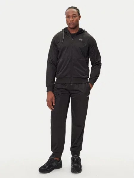 Obleka ukrojena obleka Emporio Armani Ea7 črna