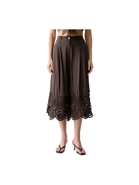 ViCOLO spodnie culottes brązowe