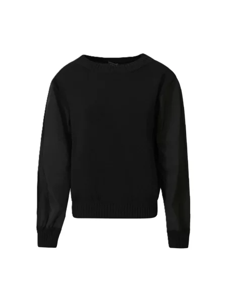 Dzianinowy sweter Max Mara czarny