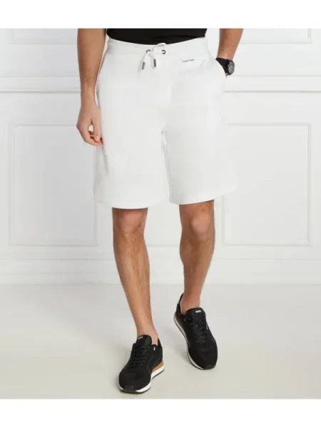 Calvin Klein Pantaloni scurți NANO LOGO | Comfort fit alb