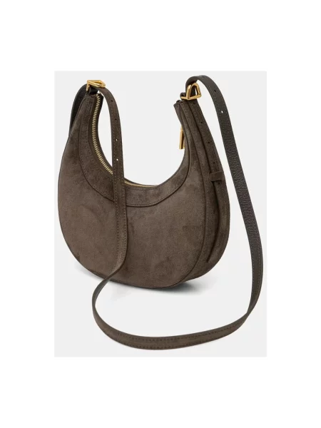 Coccinelle torebka crossbody zamszowa zielona