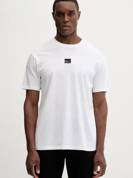 Тениска Armani Exchange с апликация бяло