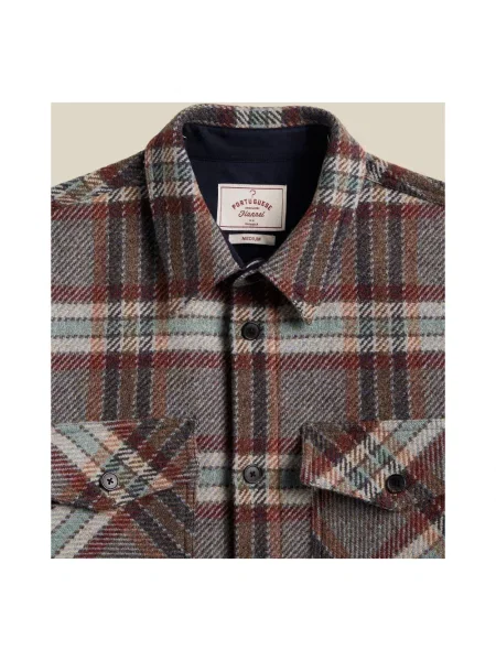 Koszula Portuguese Flannel wełniana w kratę