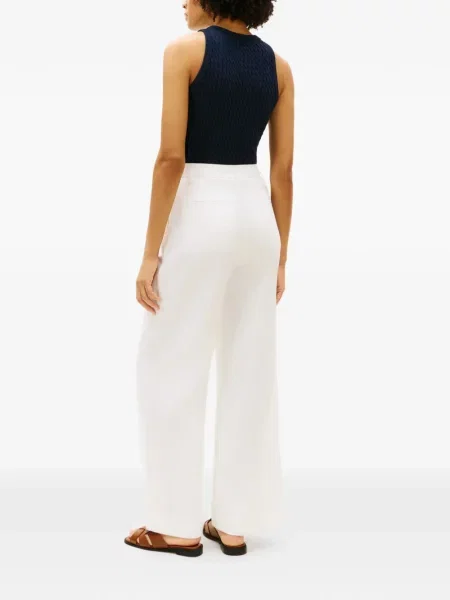 Pantaloni Tommy Hilfiger de in alb