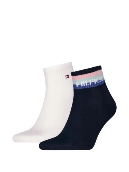 Șosete Tommy Hilfiger cu imagine alb