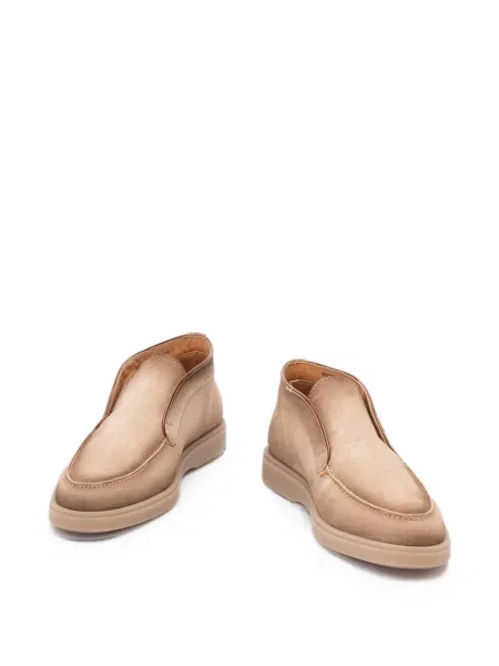 Ghete desert Santoni din piele de căprioară maro