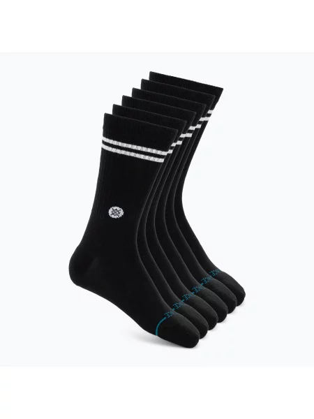 Шкарпетки Stance Core Crew 6 pairs black чорні