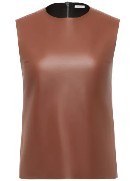 Top Jw Anderson din piele maro