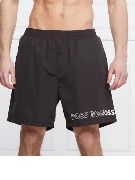 BOSS BLACK Pantaloni Scurți kąpielowe Dolphin negru