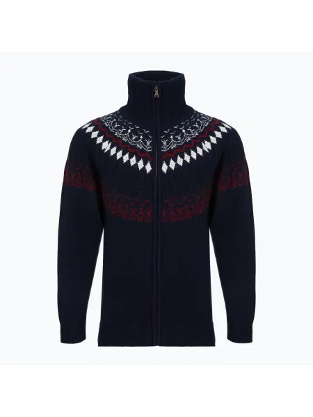 Pulover pentru bărbați Woolcano Granatrowy/Kremowy
